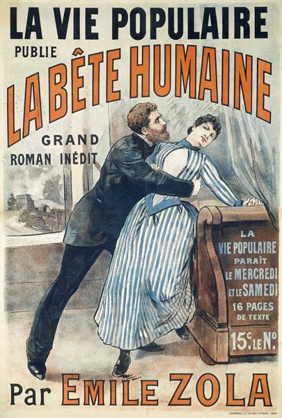 Annonce de la publication de la Bête humaine  (Source : www.histoire-image.org) ID157_05-La_Bete_humaine