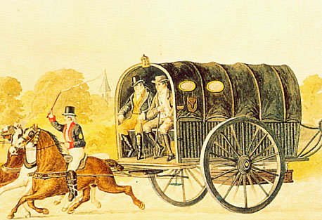 La malle-poste utilisée sous la Convention (Musée de la Poste)