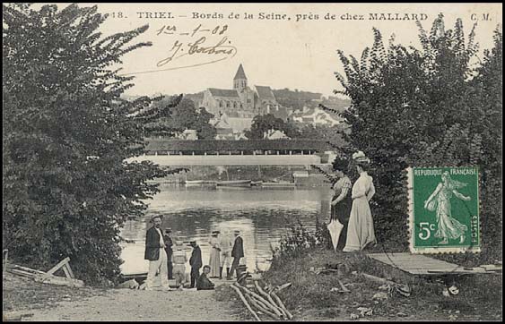 Rive gauche, « la friture amoureuse du restaurant Mallard…» (Collection D. K.)