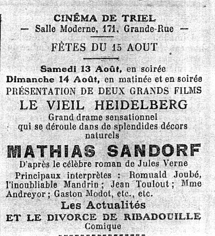 Articles extraits du Journal de Poissy du 11 août 1927 ID322-06 Taveau-Guillon - journal de poissy 11 aout 1927