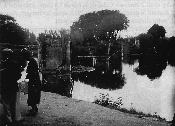 Le pont de Triel détruit le 10 juin 1940 ID336 02 MemVives Gerard Michel