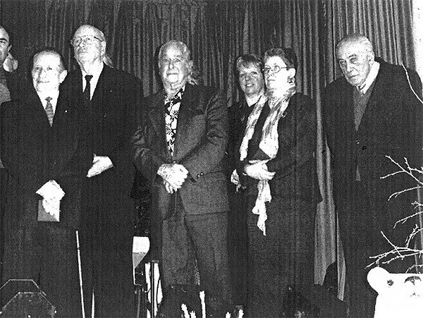 Triel d'Or 2002, remis en janvier 2003 à Danièl Biget, Louis Bril, Marcel Isy Schwart, Dominique Aerts et Pierre Grand. ID416 24 L600 MV Isy Schwart