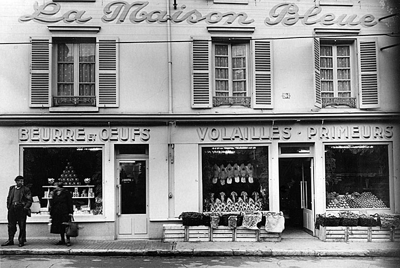 La "Maison Bleue" vers 1950. ID425 04 La Maison Bleue vers 1950