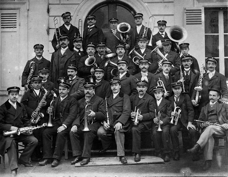 Fanfare de Triel - environ 1885. ID483 03 Fanfare