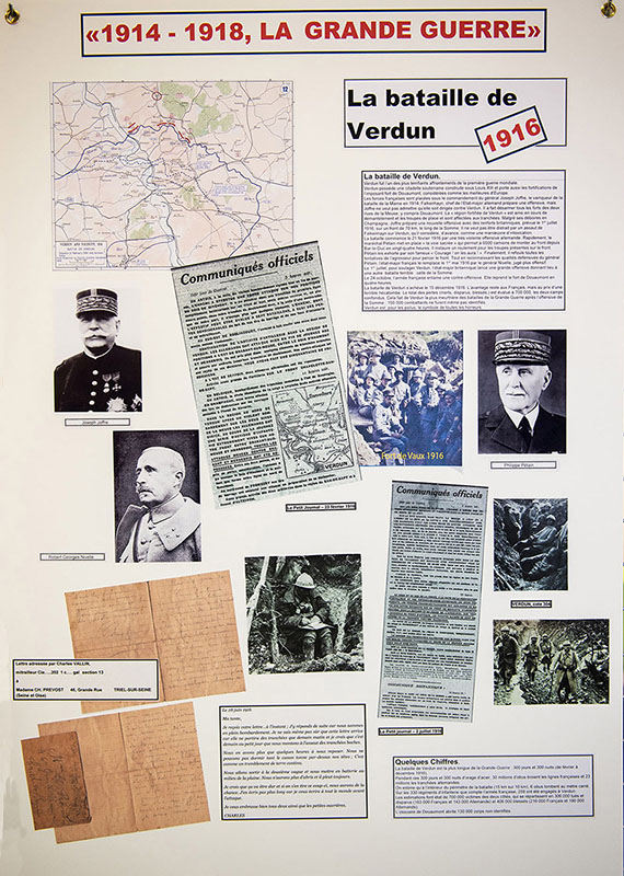 L'un des nombreux panneaux de l'exposition ID484 01 Expo Grande Guerre