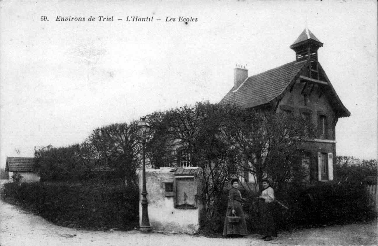 L'école de l'Hautil vers 1890 ID90_01_ecole_hautil-1890