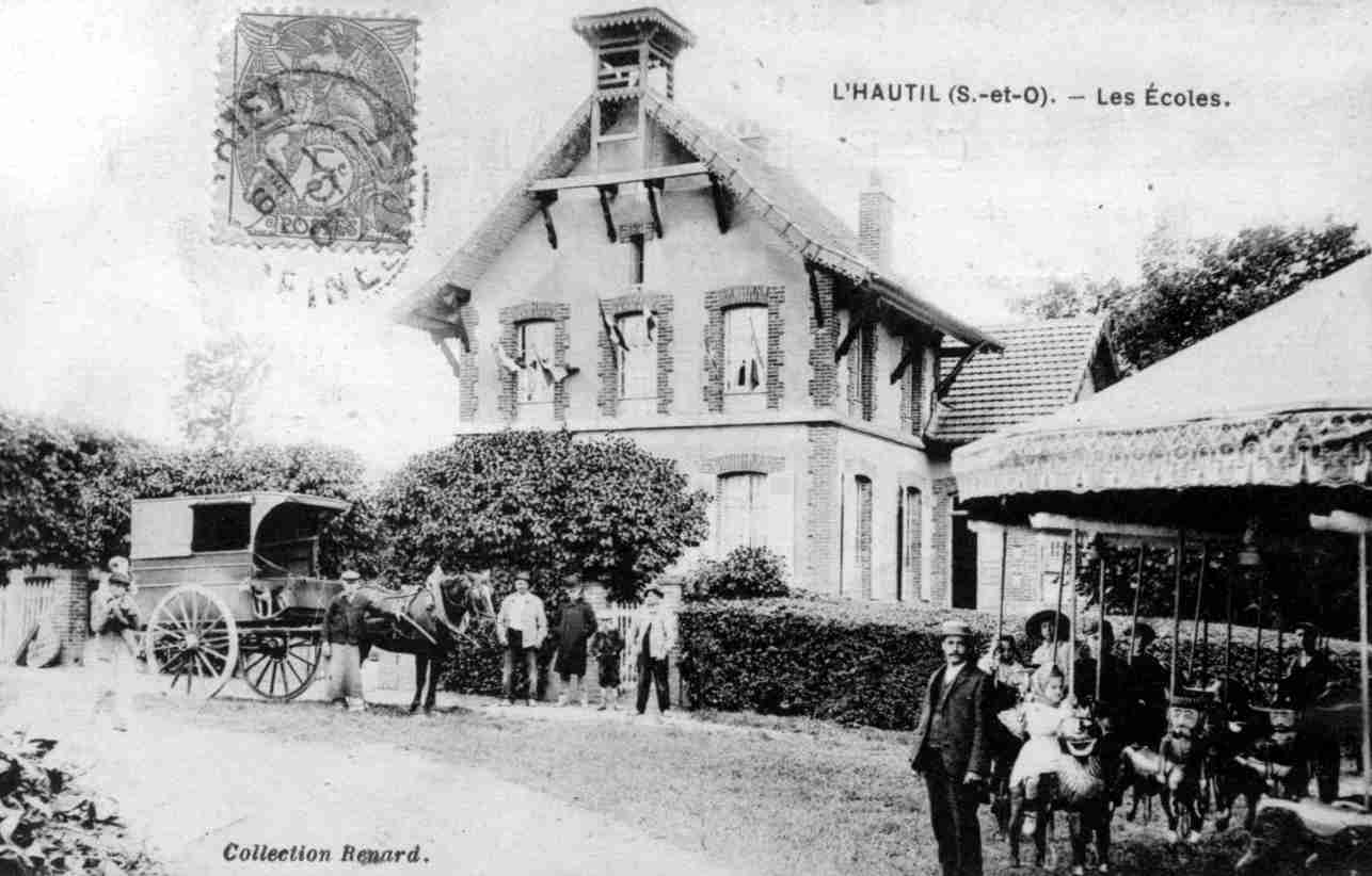 L'école de l'Hautil vers 1910 ID90_03_ecole_hautil-1910